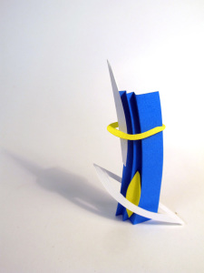 Cut Fold Construct 1 -  a five minute sculpture doodle by Janine Partington