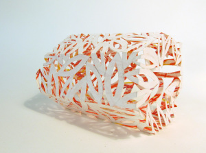 Cut Fold Construct 10 - paper vessel by Janine Partington (1)